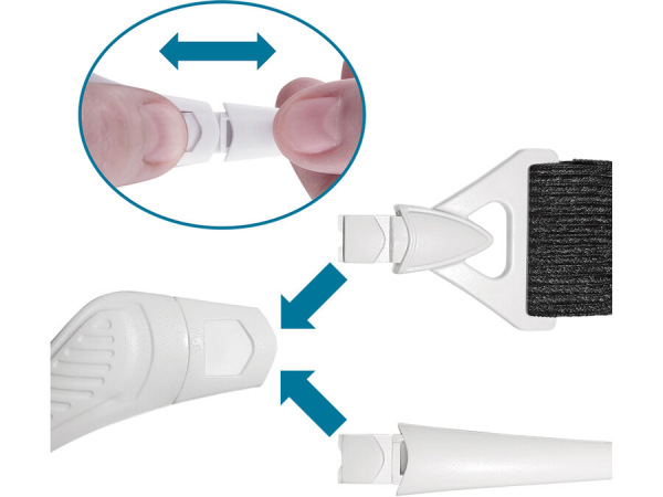 EXTOL CRAFT Okuliare s lupou a LED svetlom, 1-1,5-2-2,5-3,5x zväčšenie, 4 LED, USB 43165 11