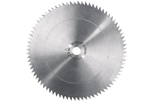 Kotúč pílový CV pre jemné rezy negatívny zub, Z100 ø 209 x 30 x 2,6mm, wolfcraft 6502000