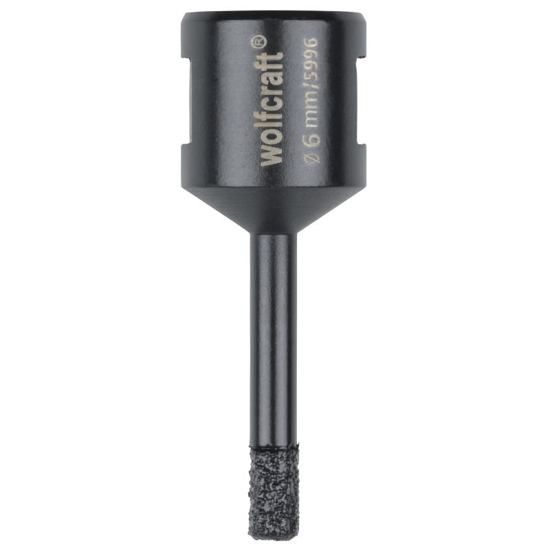 Korunka vŕtacia s diamantovým posypom ø 6mm, hl. - 35mm, M14, wolfcraft 5996000