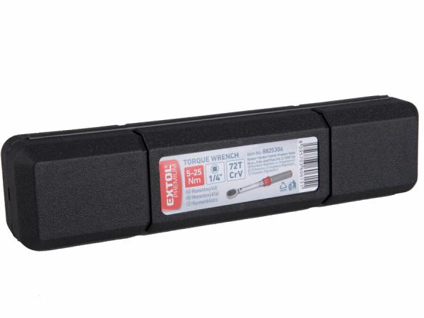 EXTOL PREMIUM Kľúč momentový 1/4" 1-6Nm 220mm 8825304 2