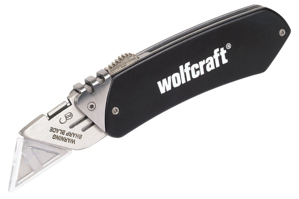 Nôž s trapézovou čepeľou zasúvací ALU, wolfcraft 4124000