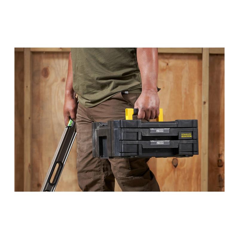 STANLEY FMST1-71969 Box na náradie plast FatMax Pro-Stack s 2 zásuvkami 44x18x32cm 9