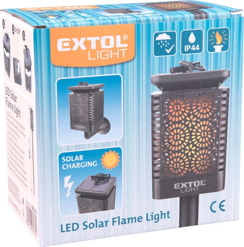 EXTOL Pochoďeň LED solárna 43133