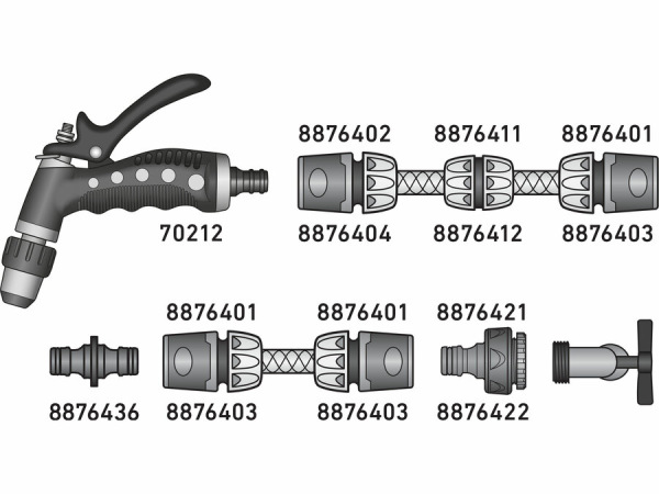 EXTOL PREMIUM Postrekovač záhradný kov/plast, ergonomická pogumovaná rukoväť 70212 1