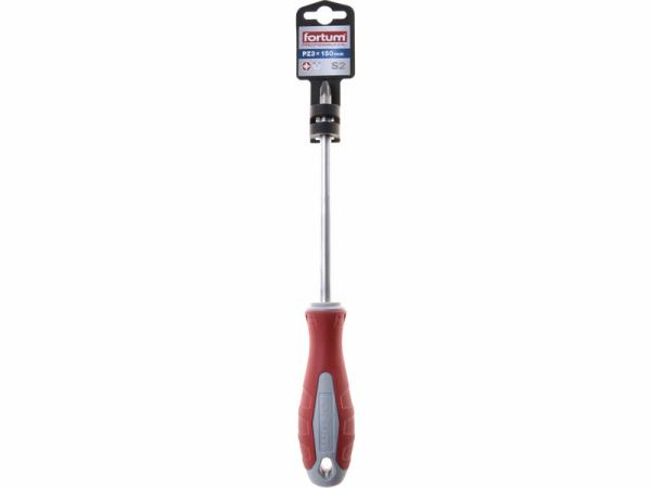 FORTUM 4740310 Skrutkovač plochý, PZ3 x 150mm, S2 1