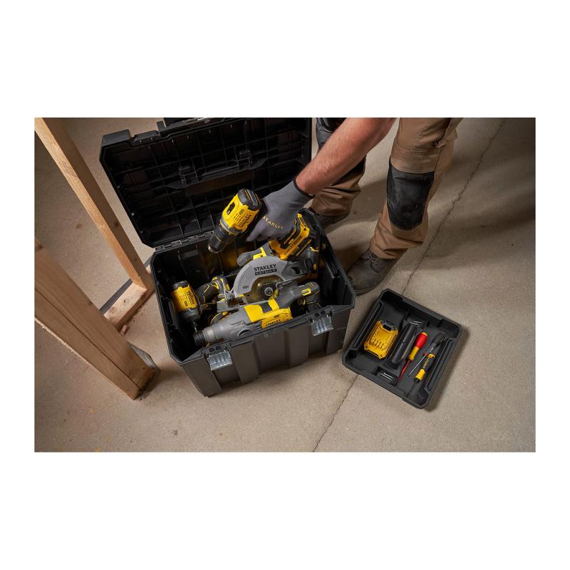 STANLEY FMST1-75753 Box na náradie kovoplast FatMax Pro-Stack hlboký box telesk. rukoväť 12