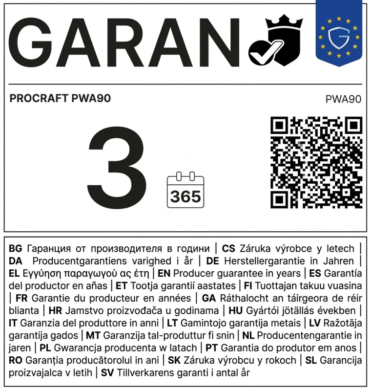 PROCRAFT Aku rázový utahovák 20V 2100Nm PWA90 5