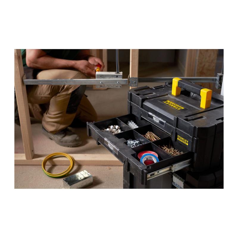 STANLEY FMST1-71969 Box na náradie plast FatMax Pro-Stack s 2 zásuvkami 44x18x32cm 3