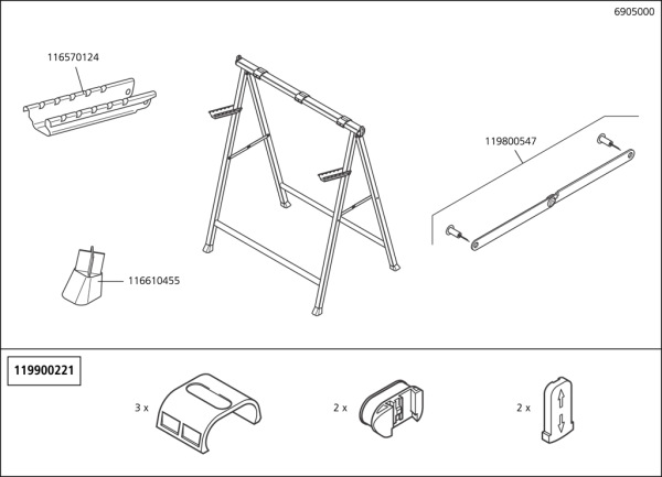 Wolfcraft Koza remeselnícka - kozlík Workstand, wolfcraft 6905000 4