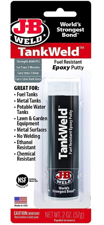 J-B WELD 8217 Epoxidový tmel na opravu palivových nádrží TankWeld ( 57g )