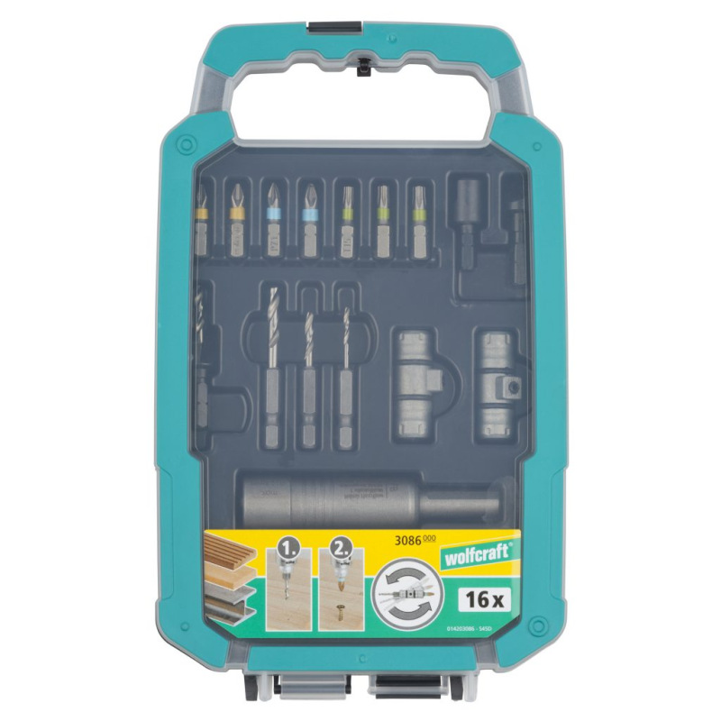 Wolfcraft Sada bitov a vrtákov pre Flipbit wolfcraft 3086000 1