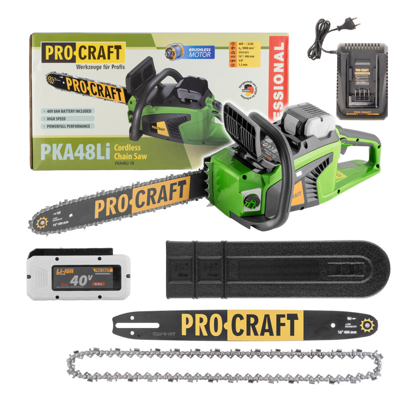 PROCRAFT Aku reťazová píla 40V 406mm PKA48Li
