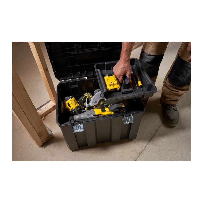 STANLEY FMST1-75753 Box na náradie kovoplast FatMax Pro-Stack hlboký box telesk. rukoväť 3