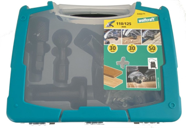 Wolfcraft Sada nástrojov pre opracovanie dreva uhlovou brúskou, wolfcraft 4400000