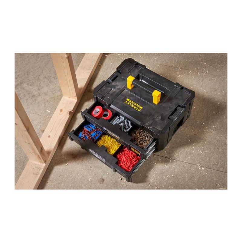 STANLEY FMST1-71969 Box na náradie plast FatMax Pro-Stack s 2 zásuvkami 44x18x32cm 10