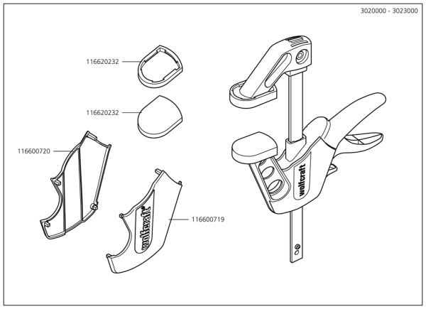 Wolfcraft Zvierka jednoručná EHZ Easy 75-300 upínacia sila - 90kg wolfcraft 3021000 5