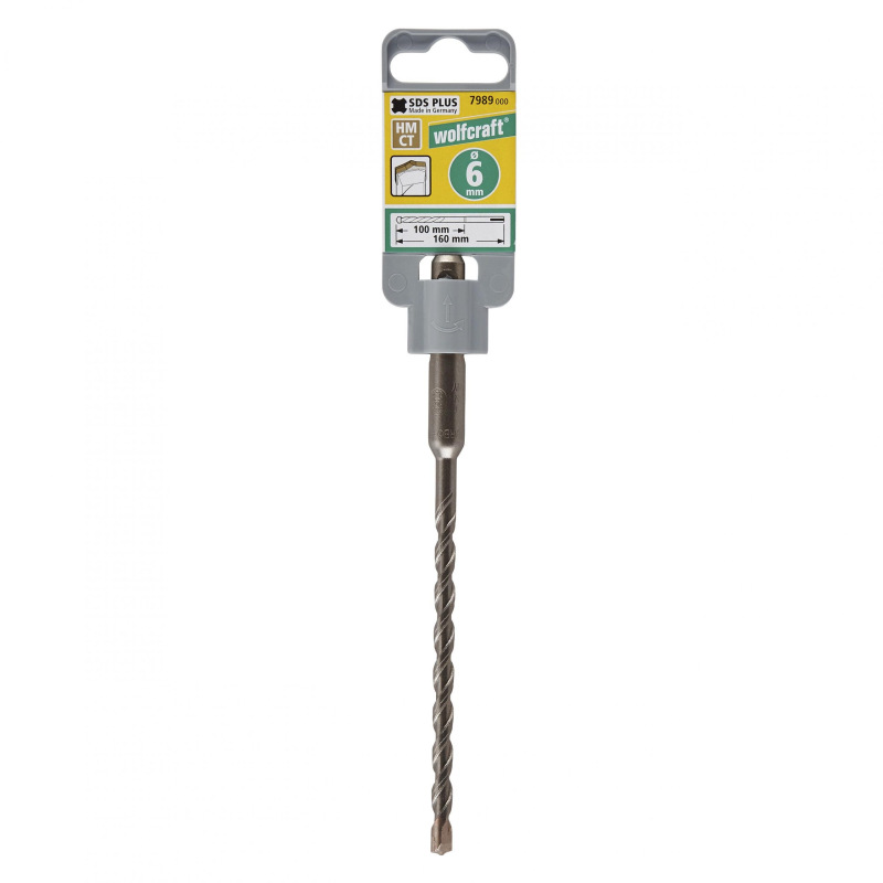 Vrták SDS-plus Profesional HM ø 6mm, L – 160mm, wolfcraft 7989000
