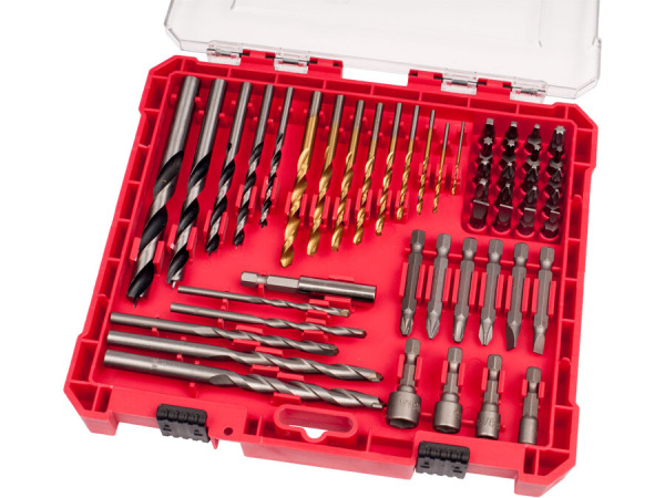 EXTOL PREMIUM 8819650 Sada vrtákov a bitov, 50ks, vrtáky do dreva, kovu, muriva,kufrík