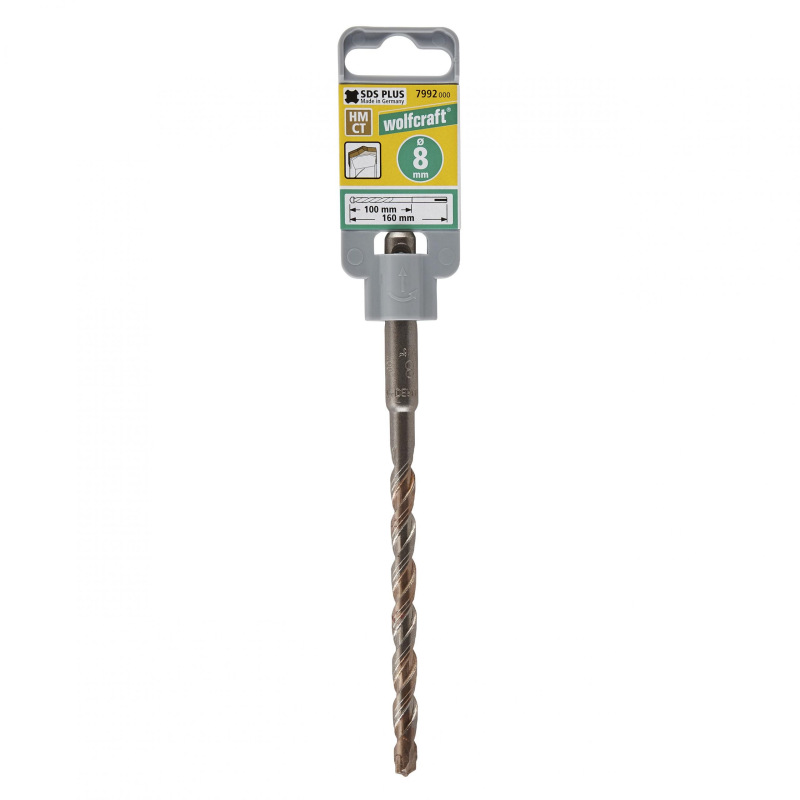 Vrták SDS-plus Profesional HM ø 8mm, L – 160mm, wolfcraft 7992000