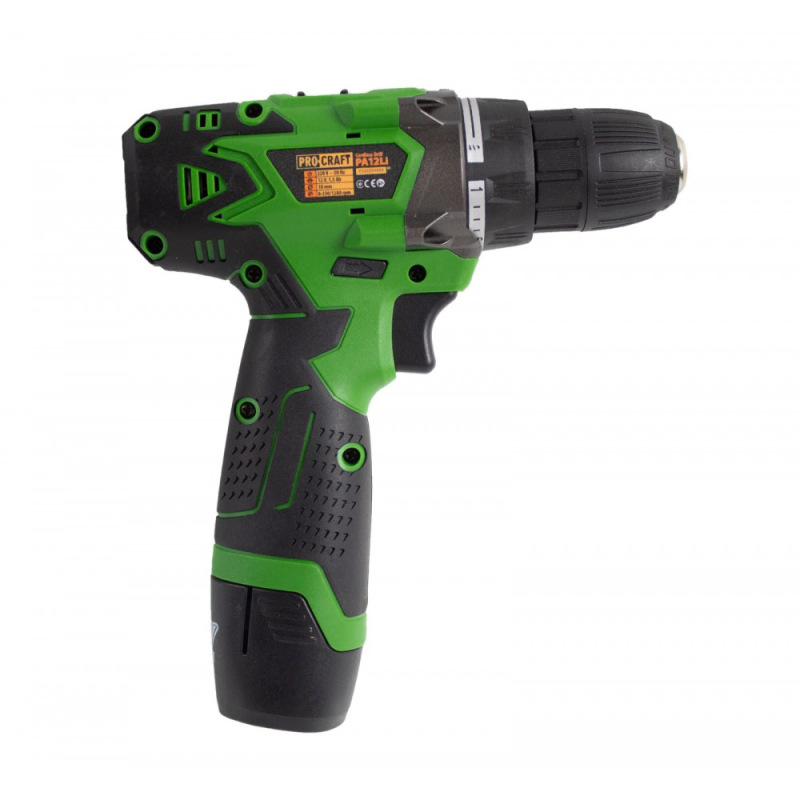 PROCRAFT Kompaktný akumulátorový vŕtací skrutkovač 12V PA12Li 1
