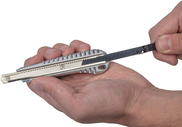 Wolfcraft Nôž odlamovací s čiernou čepeľou Profi kovový 9mm, wolfcraft 4305000 5