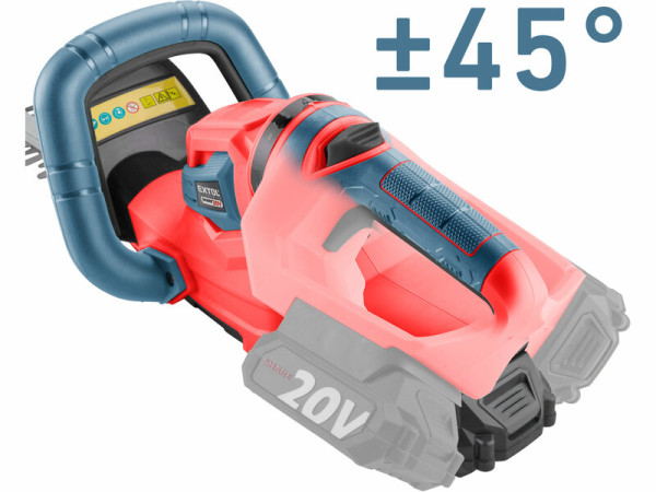 EXTOL PREMIUM 8891933 Nožnice na živý plot Share20V, lišta 460mm, bez aku 7
