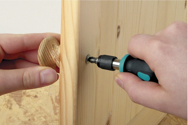 Wolfcraft Skrutkovač pre bity krátky, 2K-rukoväť, wolfcraft 1239000 2