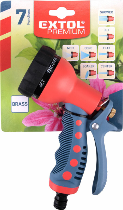 EXTOL PREMIUM Postrekovač záhradný kov/plast, 7-funkčný, kov/plast 70213 5