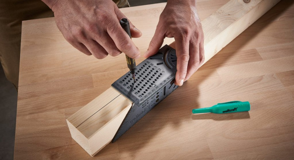 Wolfcraft Uholník 3D pokosový, wolfcraft 5208000 5