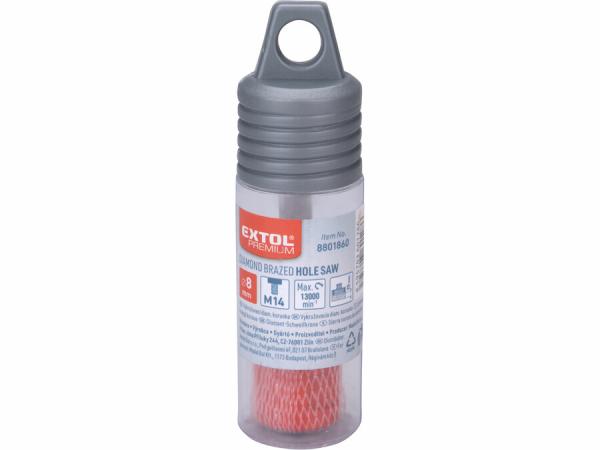 EXTOL PREMIUM Korunka vykružovacia diamantová, Ø 8mm, závit M14 8801860 3