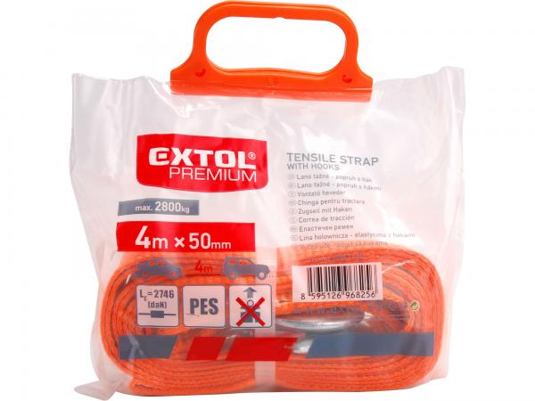 EXTOL PREMIUM Ťažné lano 4m x 50mm, max. 2800kg, GS 8861160