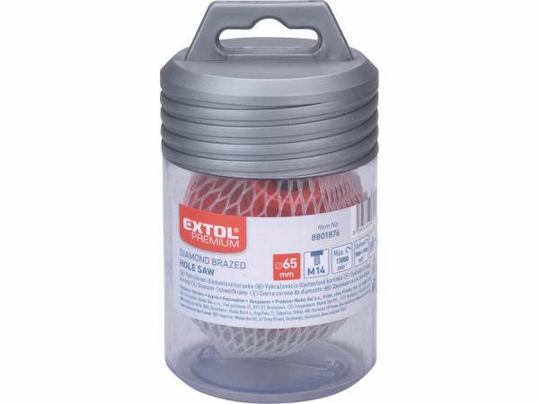 EXTOL PREMIUM Korunka vykružovacia diamantová, Ø 65mm, závit M14 8801876 3