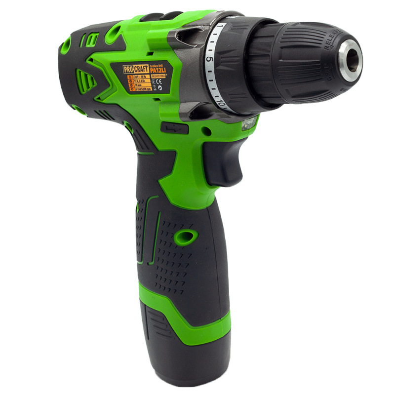PROCRAFT Kompaktný akumulátorový vŕtací skrutkovač 12V PA12Li 8