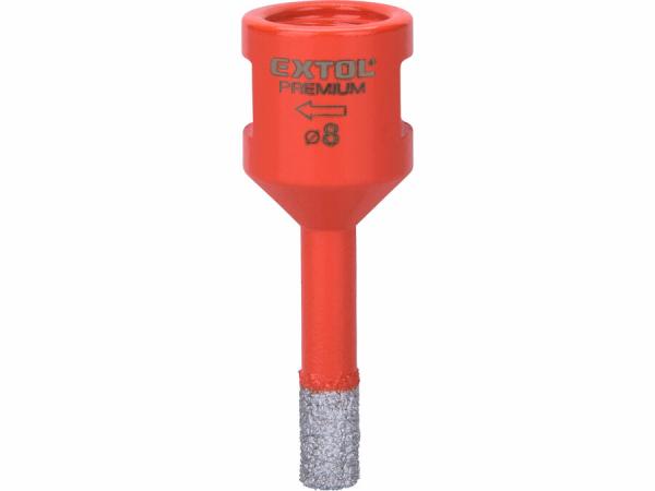 EXTOL PREMIUM Korunka vykružovacia diamantová, Ø 8mm, závit M14 8801860