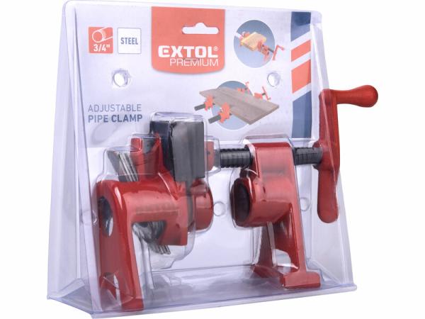 EXTOL PREMIUM Svorka skrutková na rúrku, 3/4" 8815403 4