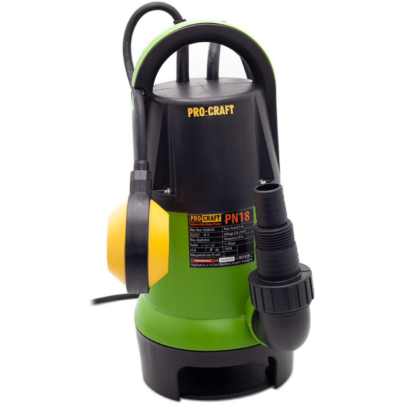 PROCRAFT Ponorné čerpadlo 750W do vodnej nádrže PN18