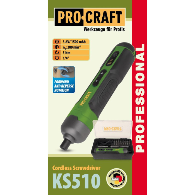 procraft Aku skrutkovačKS510