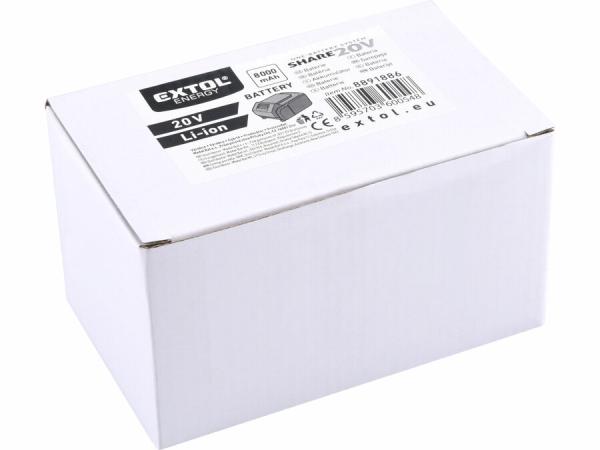 EXTOL PREMIUM 8891886 Akumulátor SHARE20V 8Ah Li-ion 2