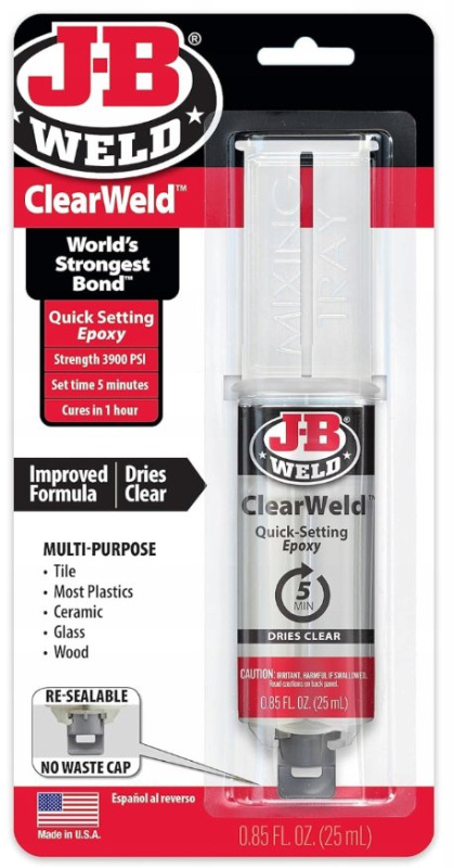 J-B WELD 50112 ClearWeld rýchloschnúce epoxidové lepidlo ( 25ml )