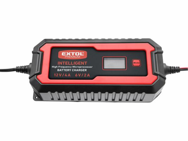 EXTOL PREMIUM 8897302 Autonabíjačka inteligentná 6/12V, 4A, 9 stupňový proces nabíjania 1