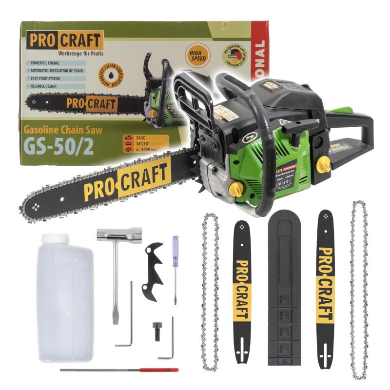 Procraft GS-50/2 Benzínová reťazová píla