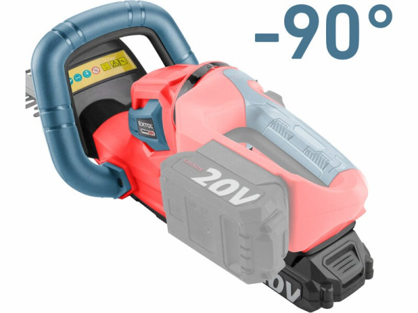 EXTOL PREMIUM 8891932 Nožnice na živý plot Share20V, lišta 460mm,1x 2Ah Li-ion + nabíjačka 1
