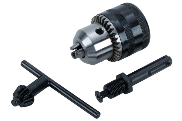 Skľučovadlo ø 1,5 - 13mm vnútorný závit 1/2" x 20mm + adaptér SDS-plus + kľúč, wolfcraft 2649000