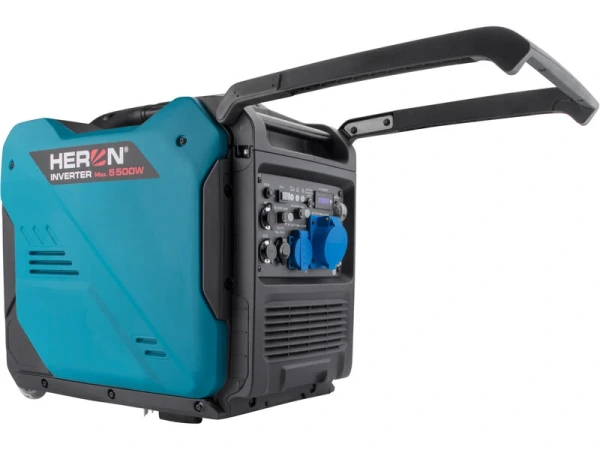 HERON Elektrocentrála digital invertor benzín 5,5kW/230V elektroštart 8896227 8