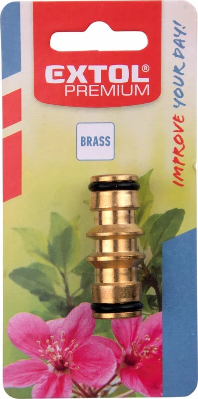 EXTOL PREMIUM Rýchlospojka na hadice mosadzná, obojstranná 8876036 2