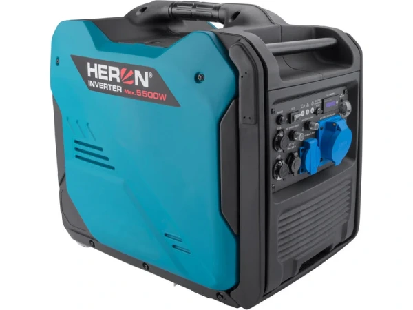 HERON Elektrocentrála digital invertor benzín 5,5kW/230V elektroštart 8896227