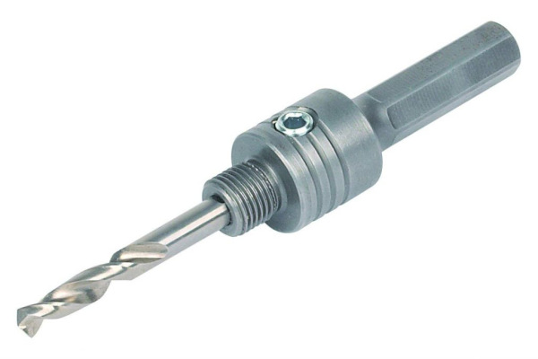 Wolfcraft Tŕň upínací s vrtákom a šesťhrannou stopkou pre vŕtacie korunky od ø 19 - 29mm, wolfcraft