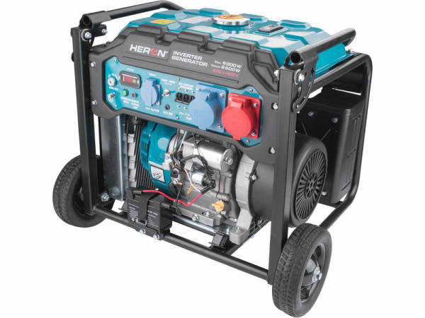 HERON 8896235 Elektrocentrála invertorová rám. 3F, 9kW, diaľ.ovládanie 7
