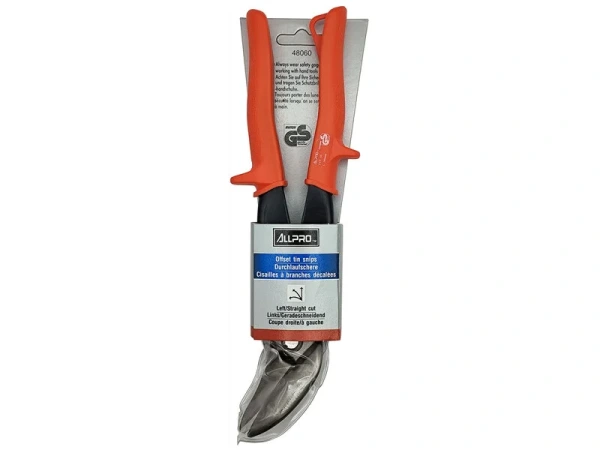 ALLPRO Nožnice na plech, prevodové, profi, do 1,2mm, vyhnuté, ľavé, Cr-V 48060 1