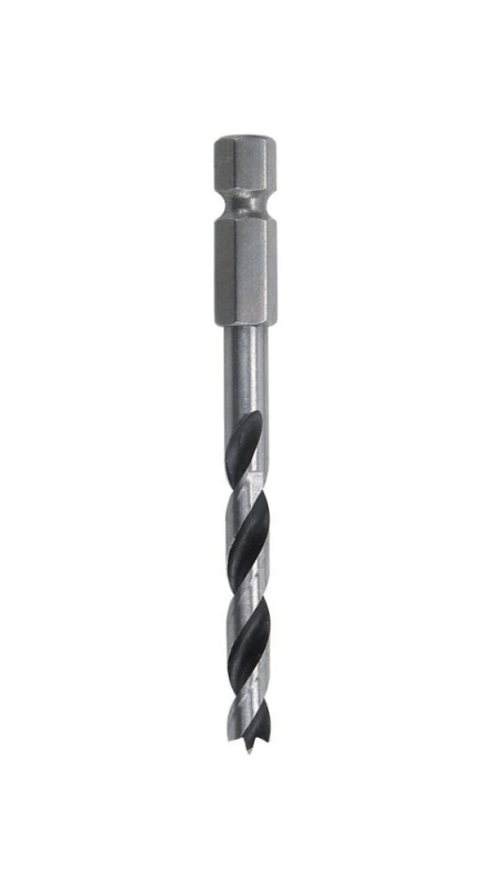 Vrták do dreva so šesťhrannou stopkou ø 4mm L - 75mm, wolfcraft 7262000